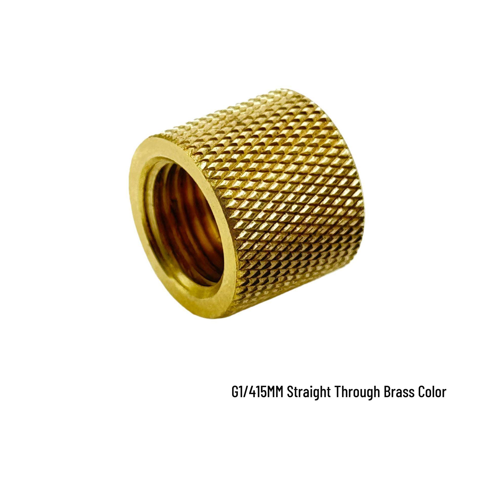 

15MM Silver/Black Through-Type Water Cooling Connector, G4/1.5 Inch Internal Thread