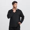 Men's Plus Size Long Sleeve Polo Shirt