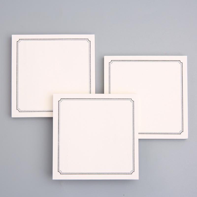 Simple Ins Sticky Notes: Strong Adhesive Grid-Lined Memo Pad for Students and Office Use