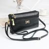 New Shoulder Bags Trend Crossbody Bags Women Fashion Middle Aged Mom Double Zipper Phone Bag Leisure Versatile Small Square Bag