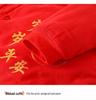Newborn Red Cotton Onesie: Winter Warm Padded Jumpsuit for Autumn Crawling and New Year Celebrations.