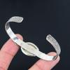 Birthday Gift For Her Natural Psilomelane Dendrite Bangle Adjustable 925 Silver