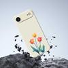 For iPhone 17 Air Case Three Flowers Pattern Printing Straight Edge TPU Phone Back Cover