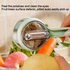 1pc Fruit Vegetable Peeler with Storage Box Serrated Blade, Ergonomic Handle, Durable Plastic Kitchen Tool for Effortless Peeling Ideal for Dorm,Home