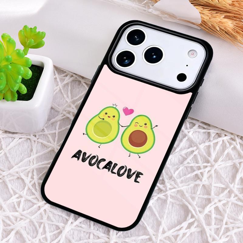 Cartoon Avocado Bumper Phone Case for iPhone 17 Air 16 15 11 12 14 13 Pro Max Shockproof Cover