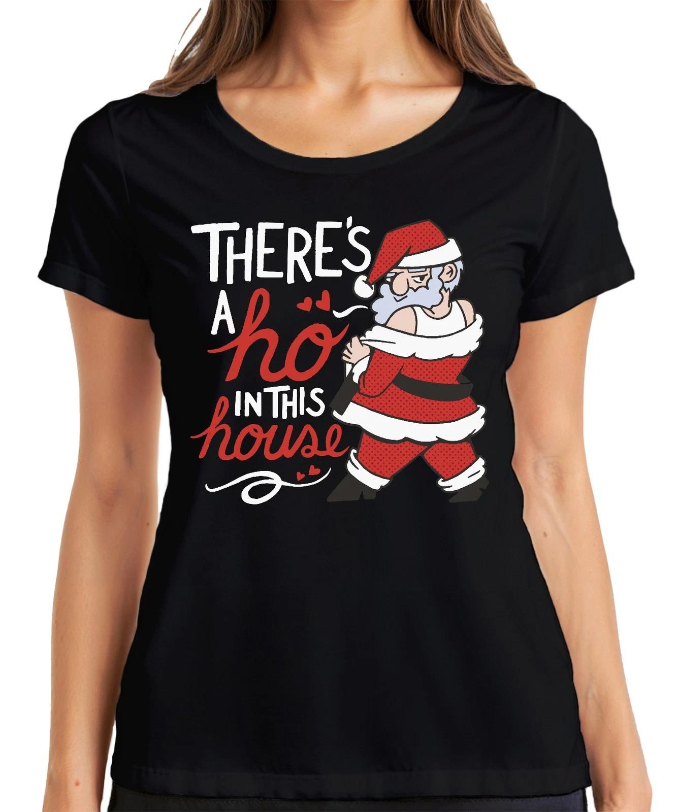 There s a ho in this house Santa - Weihnachten Weihnachtsgeschenk Christmas Dame XXXL