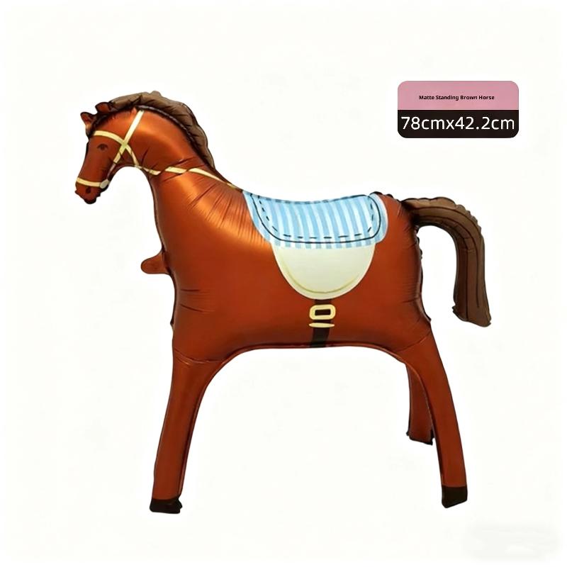 

1 шт. Пет Пони День рождения Ферма Тема Вечеринка Воздушные шары Лошадь День рождения Вечеринка Декор Алюминиевые шары Детский душ Фото реквизит A2