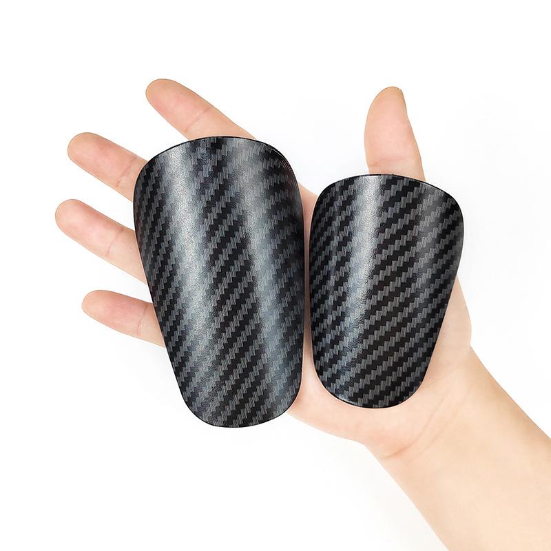 Temu Lightweight Carbon Fiber Style Mini Shin Guards - Pro Edition for Adults and Children