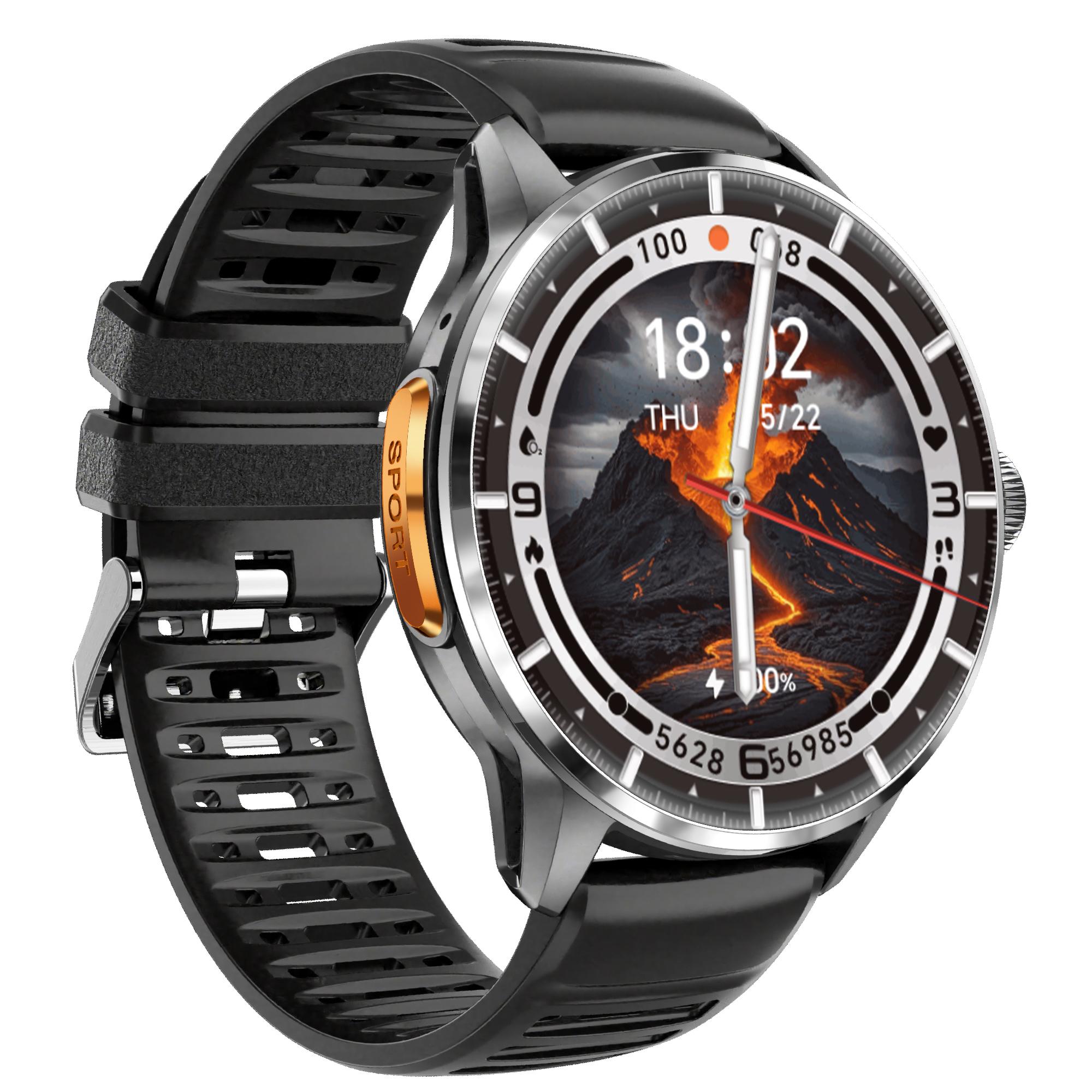 VALDUS 4G Sim Card Smart Watch 1.6inch Amoled Screen Camera 3+32G Health Monitoring Fitness Tracker H100 Smart Watches H100 чёрный