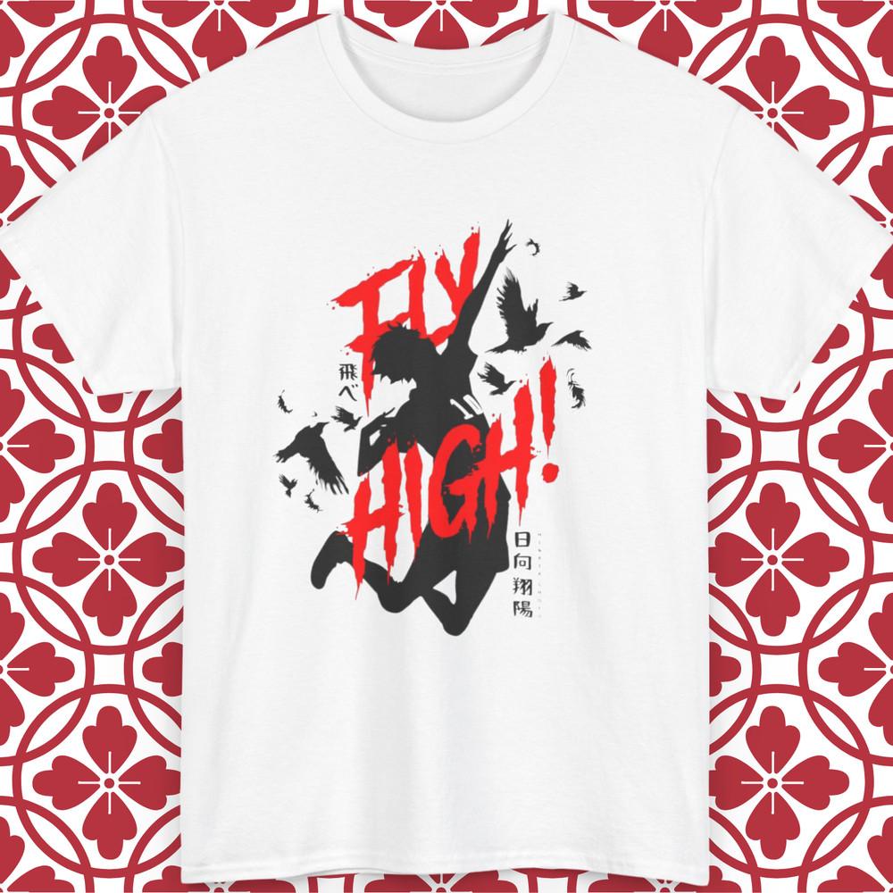 

Хайкюу!! Аниме Футболка Футболка Хината Шоё Карасуно Манга Подарок Унисекс Все Размеры L