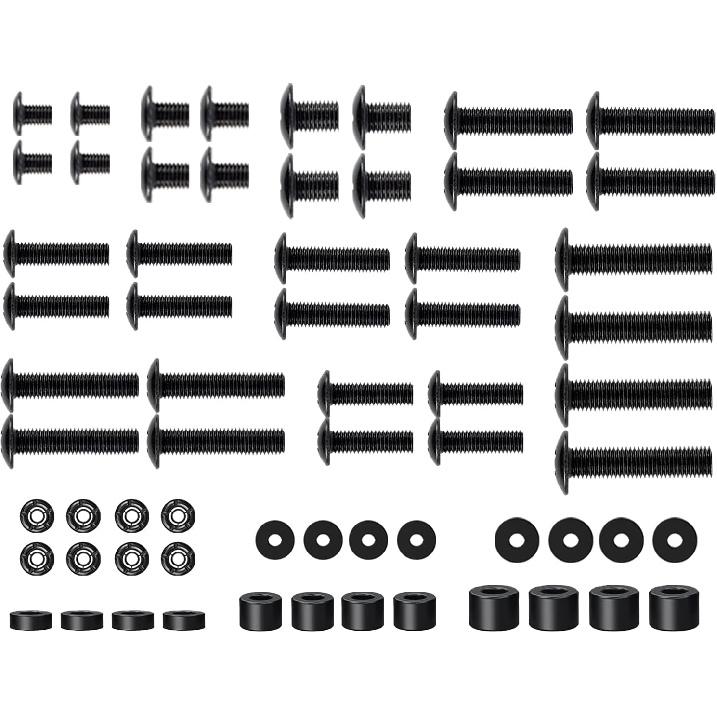 Mounting Dream TV Mounting Hardware TV Mount Screws Kit Comes with M4, M5, M6, M8 Screws, Includes Spacers and Washers, Fits Any TVs Up To 82 Inch,