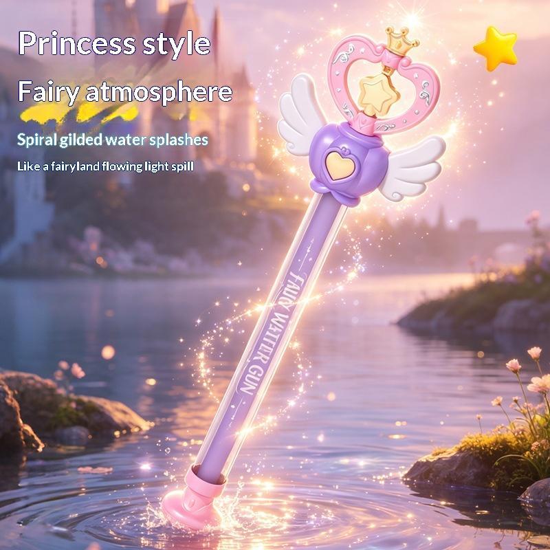 Magic Fairy Wand Water Gun Fun Sparkling Summer Water Toy for Kids Adults Summer Camp Water Game Activity A1