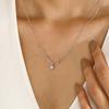 Christmas Inlaid Zircon Necklace Women, Antlers Elk Pendant Jewelry, Lady Style Cute Holiday Jewelry