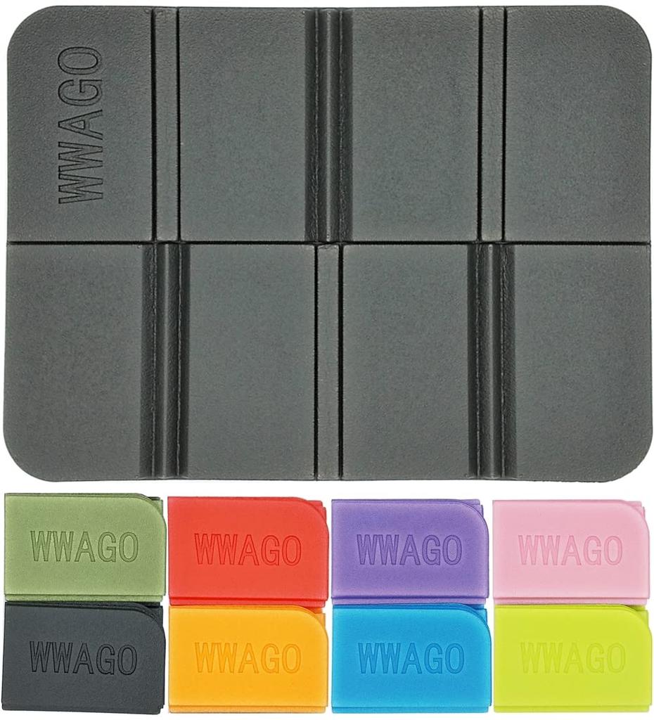 GoodKuru Sauna Mat, Color Selectable, Foldable Butt Mat, 1 Piece, Lightweight, Compact, Waterproof, Sauna Goods (Black)