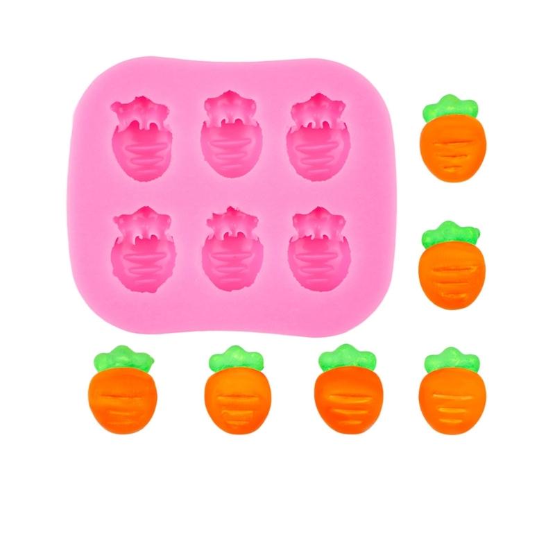 Fondant Molds Small Carrots Molds Chocolate Silicone Moulds Cake Molds DIY Baking Molds for Fondant Decoration