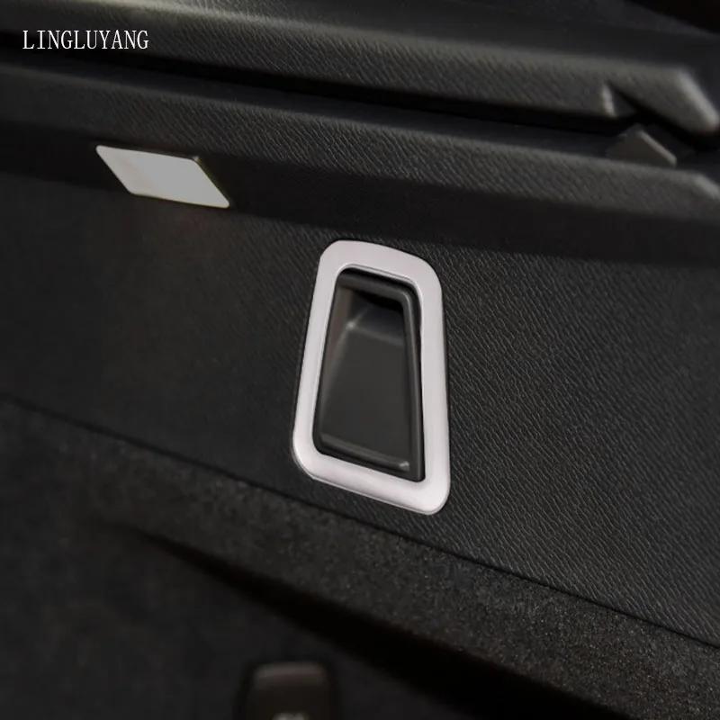 Carbon Fiber Style Trunk Hook Decorative Sticker for Volvo XC90 2015-2023 Interior Accessories