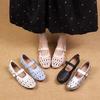 Lässige Damen-Ballerinas Sommer Hohl Damen Schuhe Geschlossene Zehen Sandalen Weiche und Bequeme Sommer Ballerina Flats Schuhe