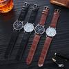 Stylish Men's Quartz Watch with Luminous Hands, Leather Strap Business Watch, Perfect Gift for Men