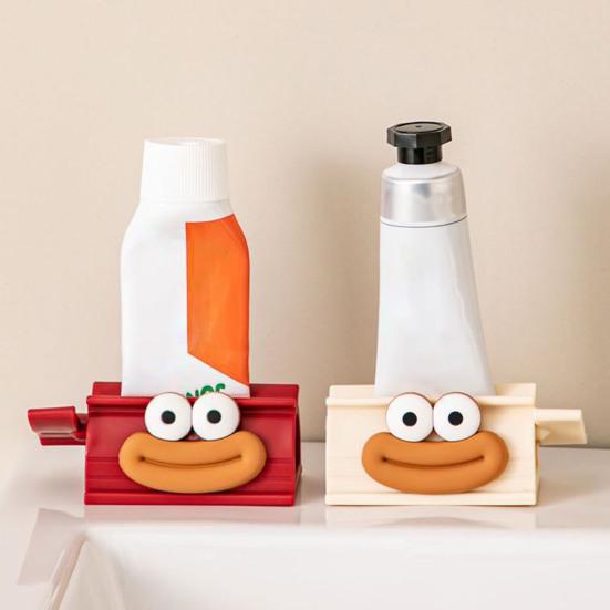 1/2Pcs Toothpaste Tube Squeezer Toothpaste Dispenser Cartoon Shape Easy to Use Toothpaste Clip Bathroom Decoration