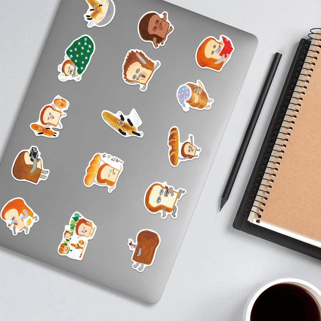 60 Cartoon Bread Thief Graffiti Stickers Decorative Ipad Suitcase Notebook Diy Waterproof