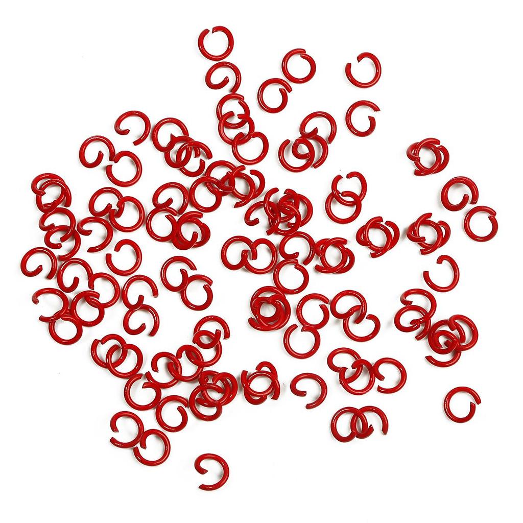 50Pcs Iron Spray Painted Opening Ring Jump Ring For DIY Necklace Bracelet Jewelry Making Craft Accessories