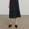 Chuyu V-Neck Pleated Floral Midi Dress