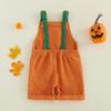 Kids Halloween Overalls Casual Comfortable Versatile Suspender Pants for Boys Girls