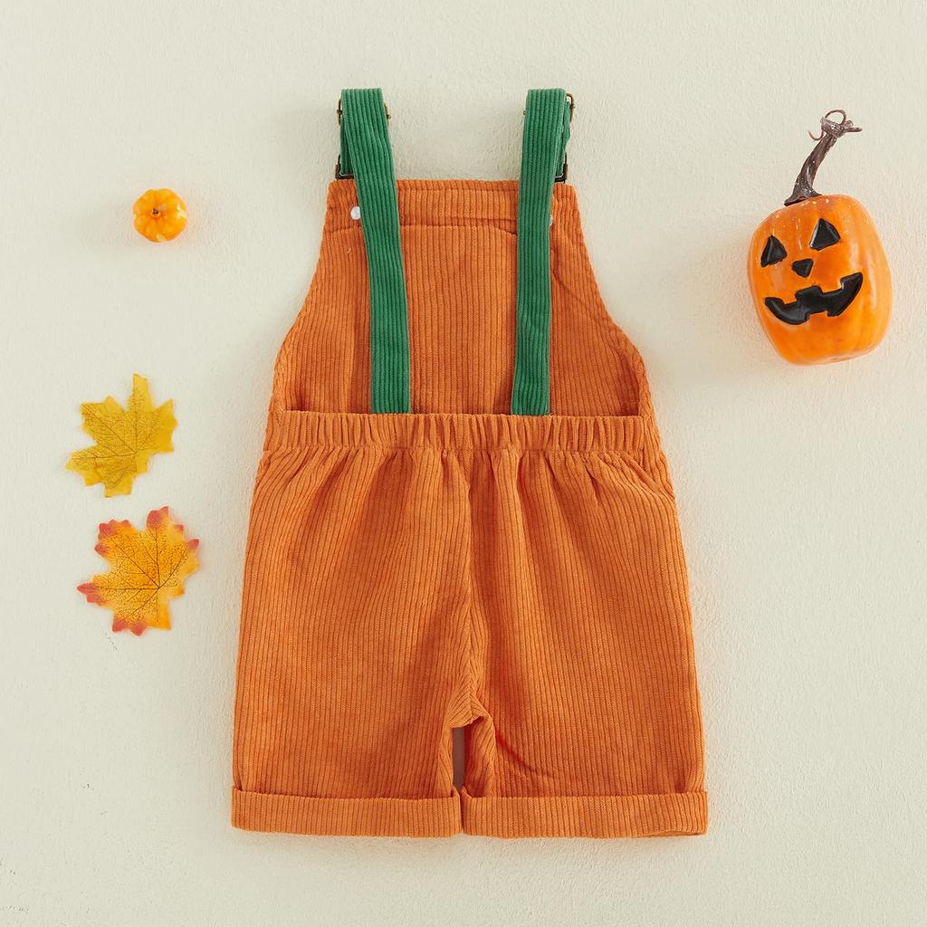 Kids Halloween Overalls Casual Comfortable Versatile Suspender Pants for Boys Girls