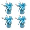 4Pcs Golden Metallic Balloon Weights Holder Reusable Non-Slip Balloons Pendants Graduation Party Christmas Wedding Decoration