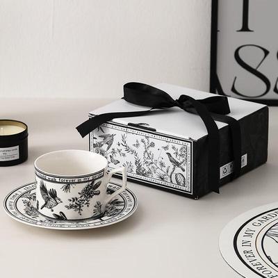 Vintage Ceramic Coffee Cup & Saucer Gift Set
