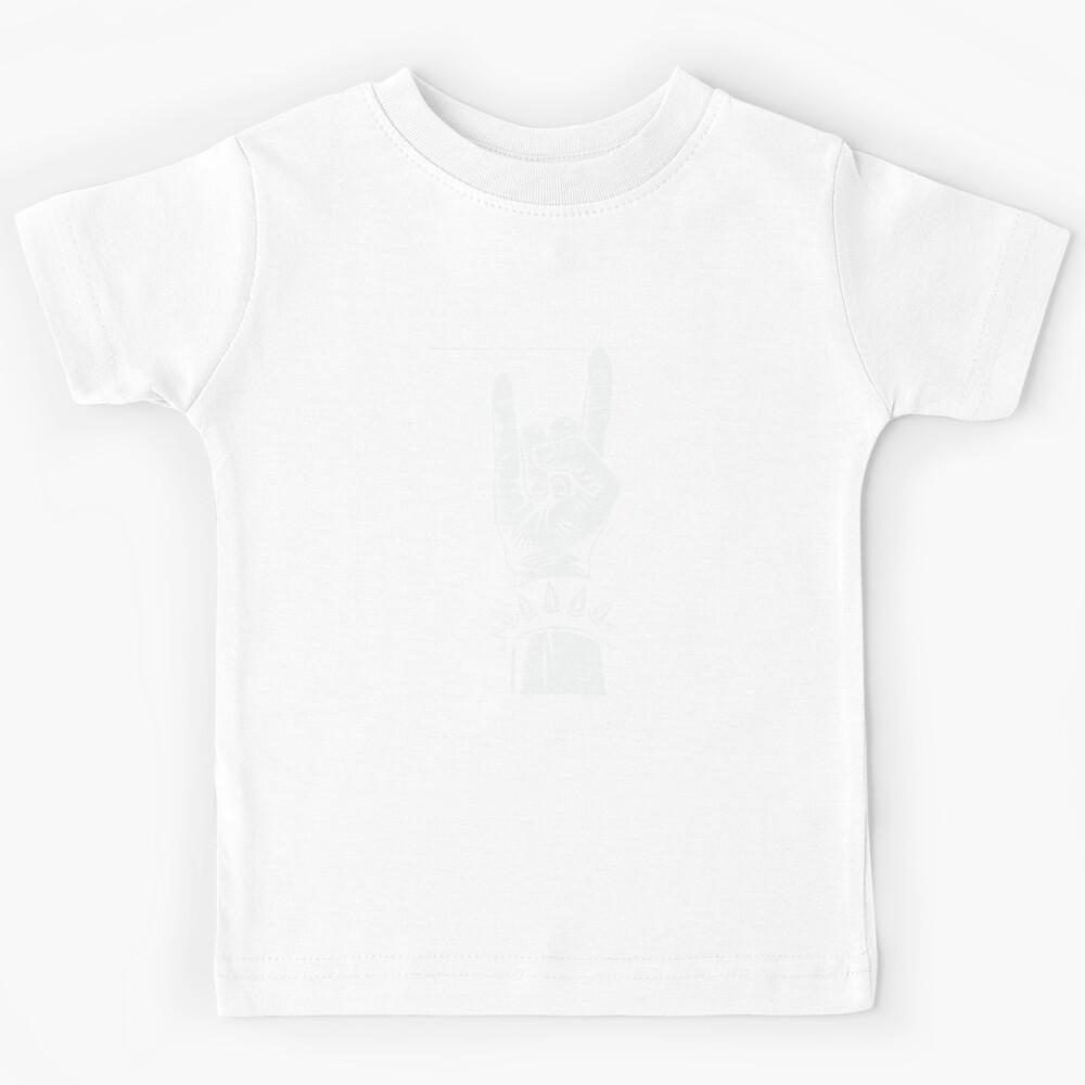 Heavy Metal Mano Cornuta Metal Fork Rock Music Hardrock Kids T-Shirt 140
