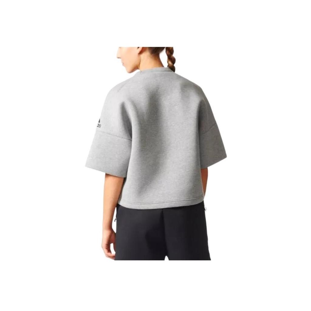 Adidas Zne Ss Crew Rec Comfortable Soft Round Neck Short Sleeve T-Shirt Women T-Shirts Black B45503