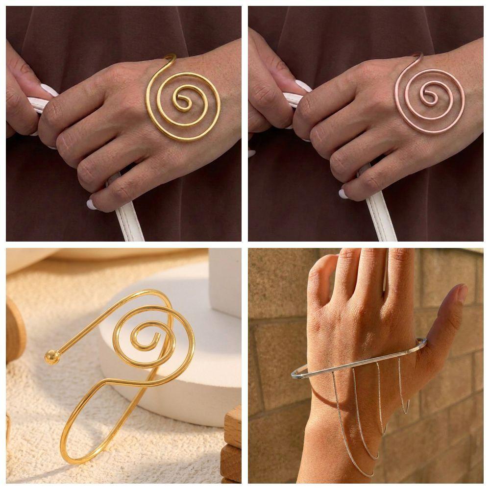 Portable Spiral Palm Ring Handmade Reiki Energy Spiral Hand Ring  for Meditation & Energy