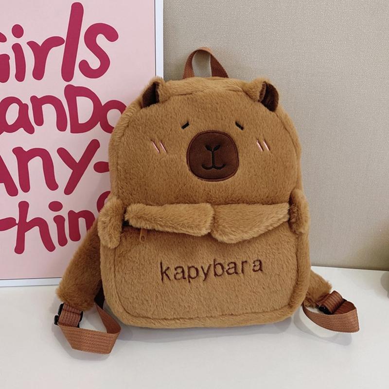 

Милые плюшевые животные Капибара Плюшевый рюкзак Капибара Универсальная школьная сумка для студентов