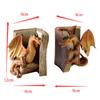1Pair Resin Dragon Sculpture Bookend Art Crafts Desktop Book Stopper Accessories For Study Room Home Office Ornament Cute Gift