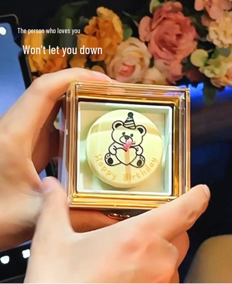 S925 Silver Four-Leaf Clover Necklace In Rotating Surprise Gift Box for Christmas, Valentine's, or Birthday