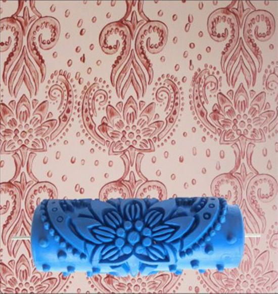 5-Inch Liquid Wallpaper Pattern Roller - DIY Stippling & Wall Painting Tool