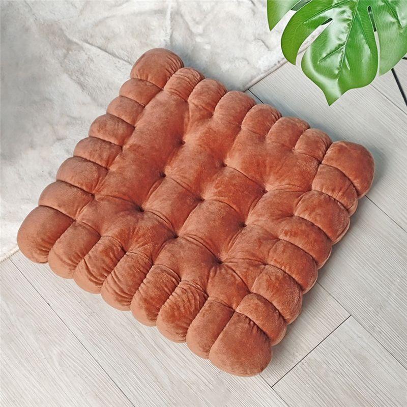 M-Modern-Biscuit Shape Cushion,Thickened Cushion,Plush Chair Cushion,Decorative Comfy Seating Cushion For Seat Gift Balcony