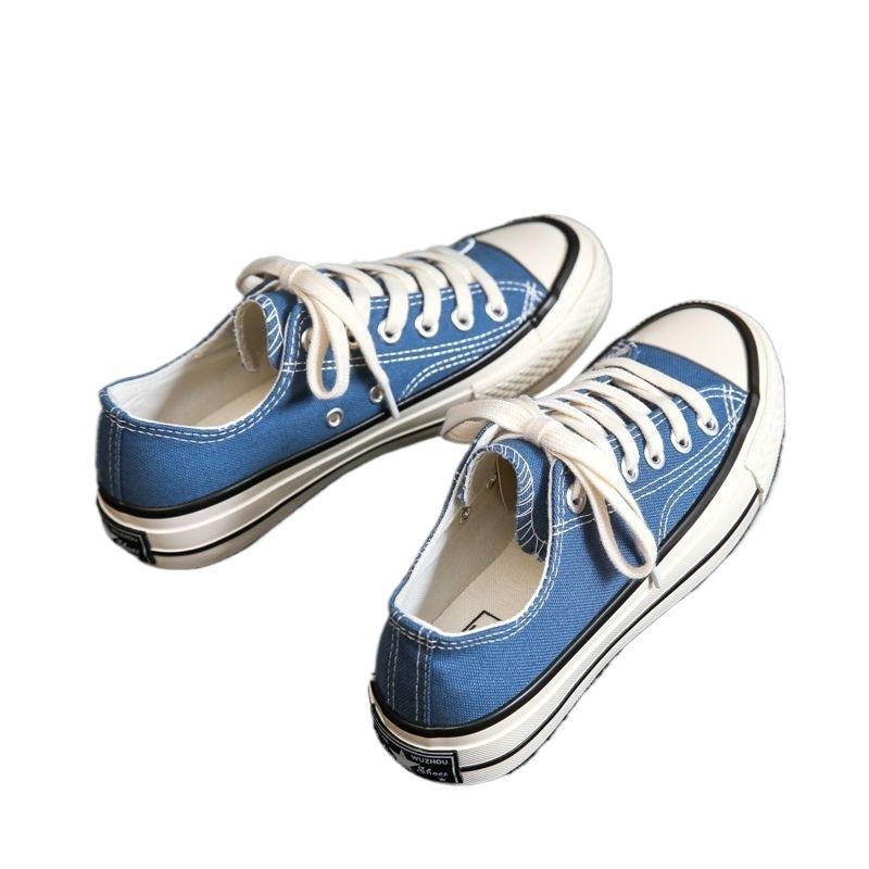 Canvas Shoes Women's Spring New Versatile Ulzzng Student Casual Girls Cloth Shoes Little White Board Shoes