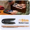 With Card Holder Sliding Camera Cover And Stand For Samsung Galaxy S25 Ultra Phone Case, Anti-Fall PC+TPU Wallet Case-Champagne