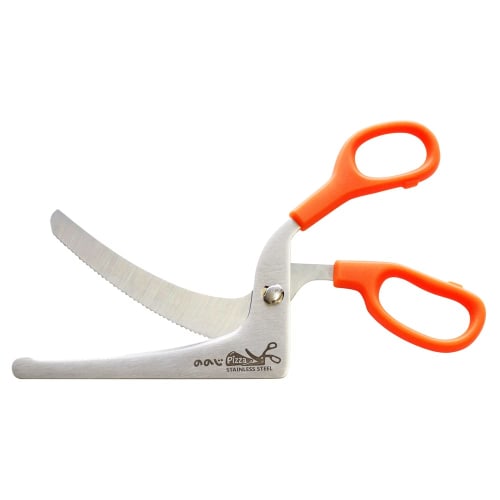 Nonoji Kitchen Scissors, Pizza, Orange, 18cm, CPS-01D