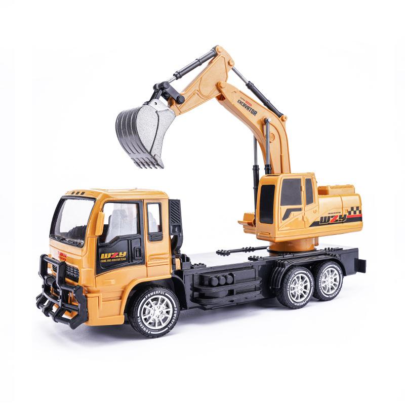 2.4G10 Channel 1:24 Electric Remote Control Alloy Excavator Simulation Excavator Construction Vehicle Model Toy