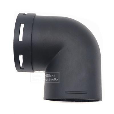 75mm Carro Aquecedor de Ar Aquecedor Duto Tubo Cotovelo Saída Conector de Plástico Preto Aquecedor Tubo de Aquecimento Tubo de Admissão de Ar
