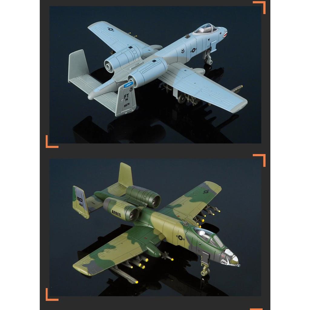 1/72 A-10 Thunderbolt II Fighter Toy Plane Aircraft Model Diecast Metal Airplane Miniature Unique Collection Gift for Children