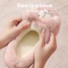 Cartoon niedliche Baumwollpantoffeln Winter Indoor Zuhause Haushalt Dicke Sohle Plüsch Warm Rutschfest Flauschige Pantoffeln