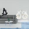 Abstract Modern Figure Sculpture And Elegant Ceramic Swan Statues Decorative Collectible Ornaments
