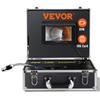 Câmera de Esgoto Câmera de Inspeção de Tubulação Tela de 7 polegadas Câmera 1000TVL Câmera de Inspeção de Tubulação de 100 pés com Função DVR, Câmera Impermeável IP68 c/12