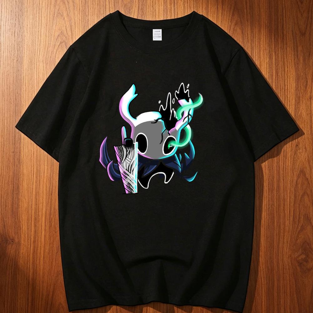 Hollow Knight cotton shirt teen Gothic Trendy anime graphic Classic t shirt harajuku kawaii Colorful 2000s Grunge aesthetic