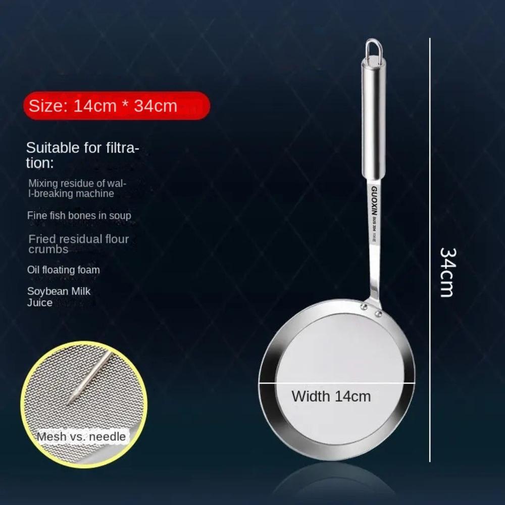 304 Stainless Steel Fine Mesh Filter Handheld 100 Mesh Super Dense Filter Colander Multi-Function Strainer Sieve