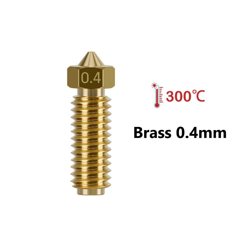 For Anycubic Kobra 3 Hotend Nozzle 0.2 0.4 0.6 0.8 1.0mm Hardened Steel Brass Nozzle For Anycubic Kobra 3 Combo Spare Parts
